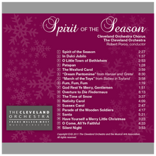 Load image into Gallery viewer, Spirit of the Season CD - Gift with Chorus Fund Donation