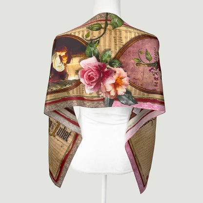 Romeo & Juliet Oblong Silk Scarf
