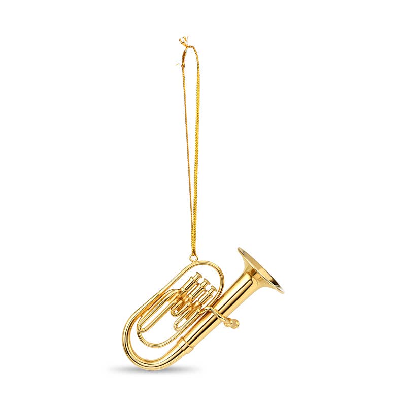 Brass Gold Tuba Ornament