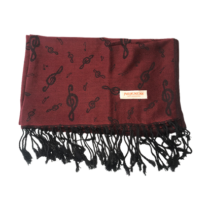 Pashmina Treble Clef Scarf