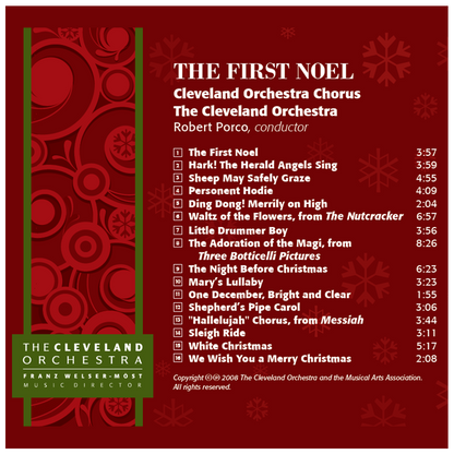 The First Noel CD - Gift with Chorus Fund Donation