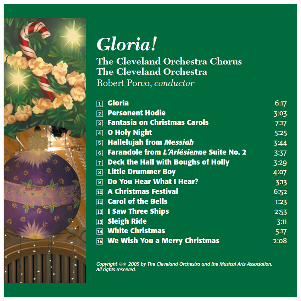 Gloria! CD - Gift with Chorus Fund Donation