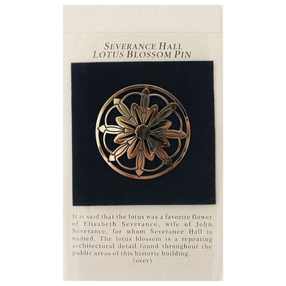Lotus Blossom Pin - Silvertone