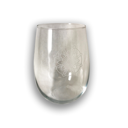 Crystal Lotus Stemless Wine Glass 18 oz.