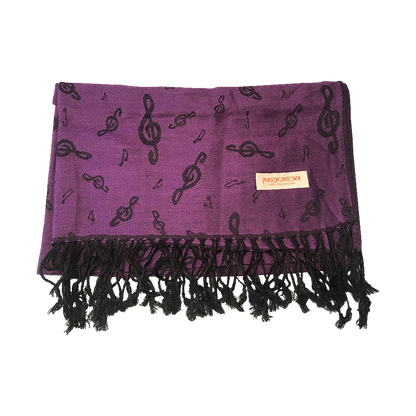 Pashmina Treble Clef Scarf