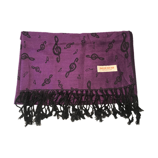 Pashmina Treble Clef Scarf
