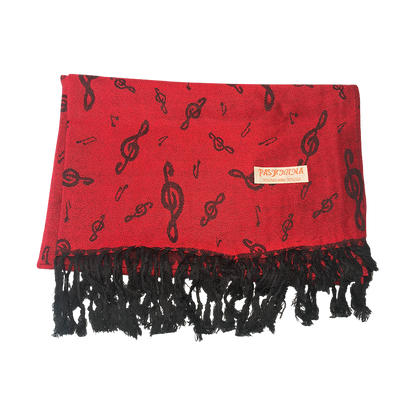 Pashmina Treble Clef Scarf