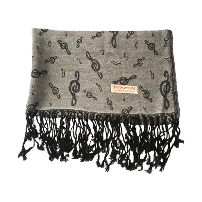 Pashmina Treble Clef Scarf